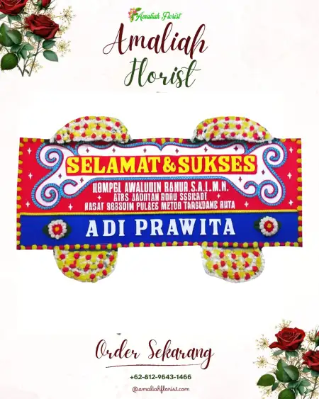 Papan Bunga Ucapan Selamat Karangkemiri